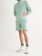 BEAMS PLUS - Pigment-Dyed Loopback Cotton-Jersey Hoodie - Green - L