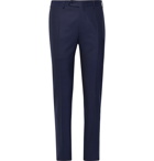 Canali - Navy Slim-Fit Wool-Twill Suit Trousers - Blue