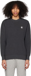 Maison Kitsuné Gray Fox Head Sweater