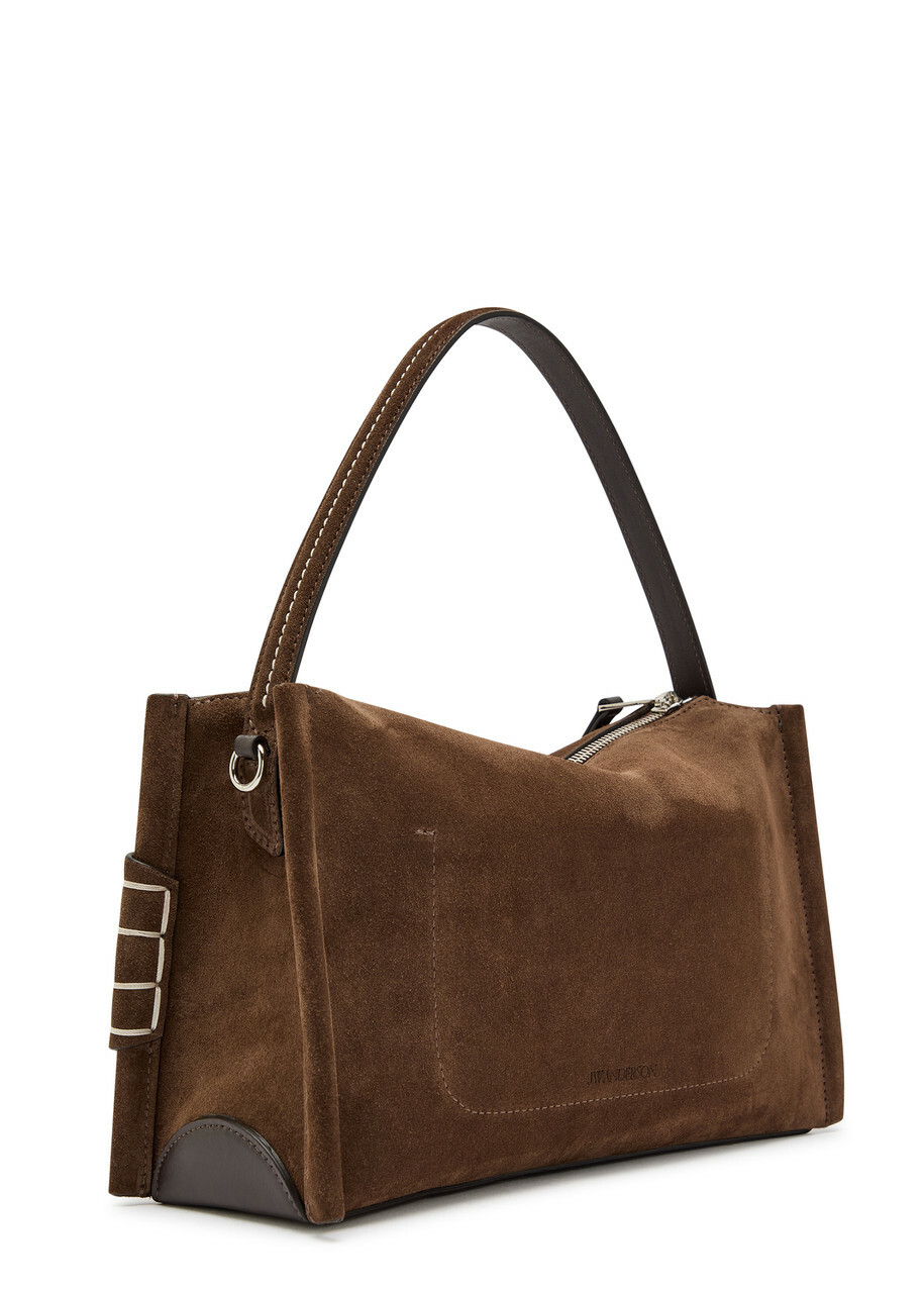JW Anderson Loafer Suede Shoulder bag - Brown - One Size