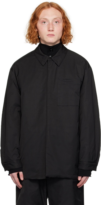 Photo: AMOMENTO Black Quilted Reversible Jacket