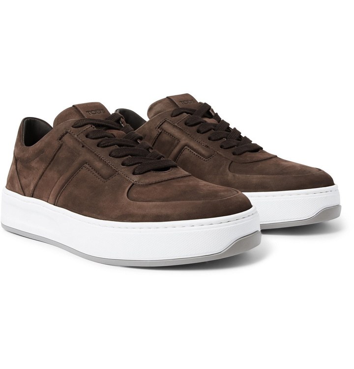 Photo: Tod's - Cassetta Nubuck Sneakers - Brown