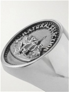 MAPLE - Natural Selection Silver Signet Ring - Silver