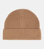 Valentino Ribbed-knit embellished cashmere beanie