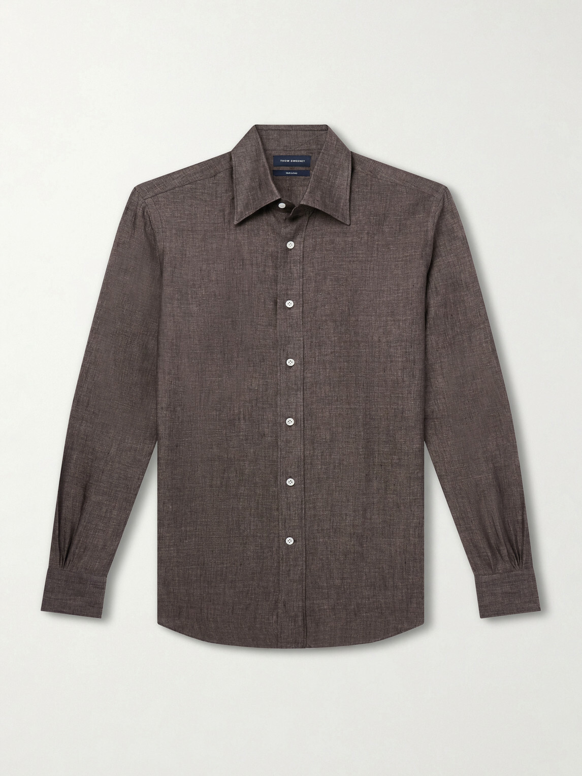 Thom Sweeney - Linen Shirt - Brown