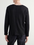 SECOND / LAYER - Cotton-Jersey T-Shirt - Black