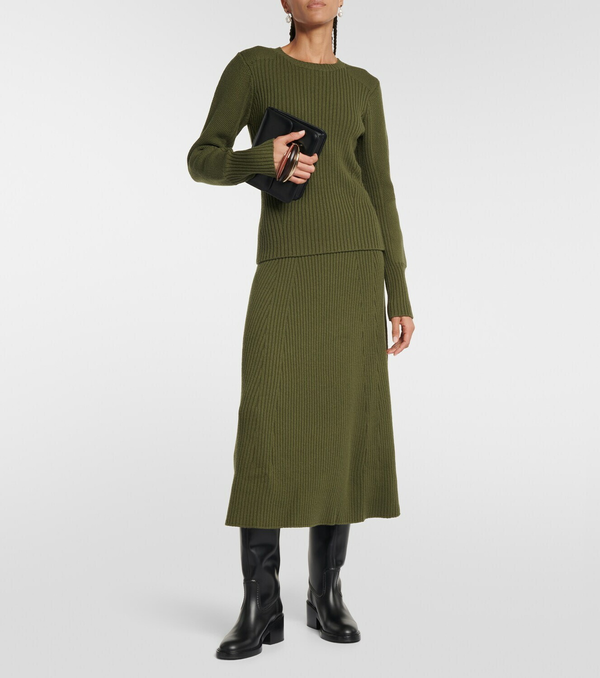 Chloé Ribbed-knit wool sweater