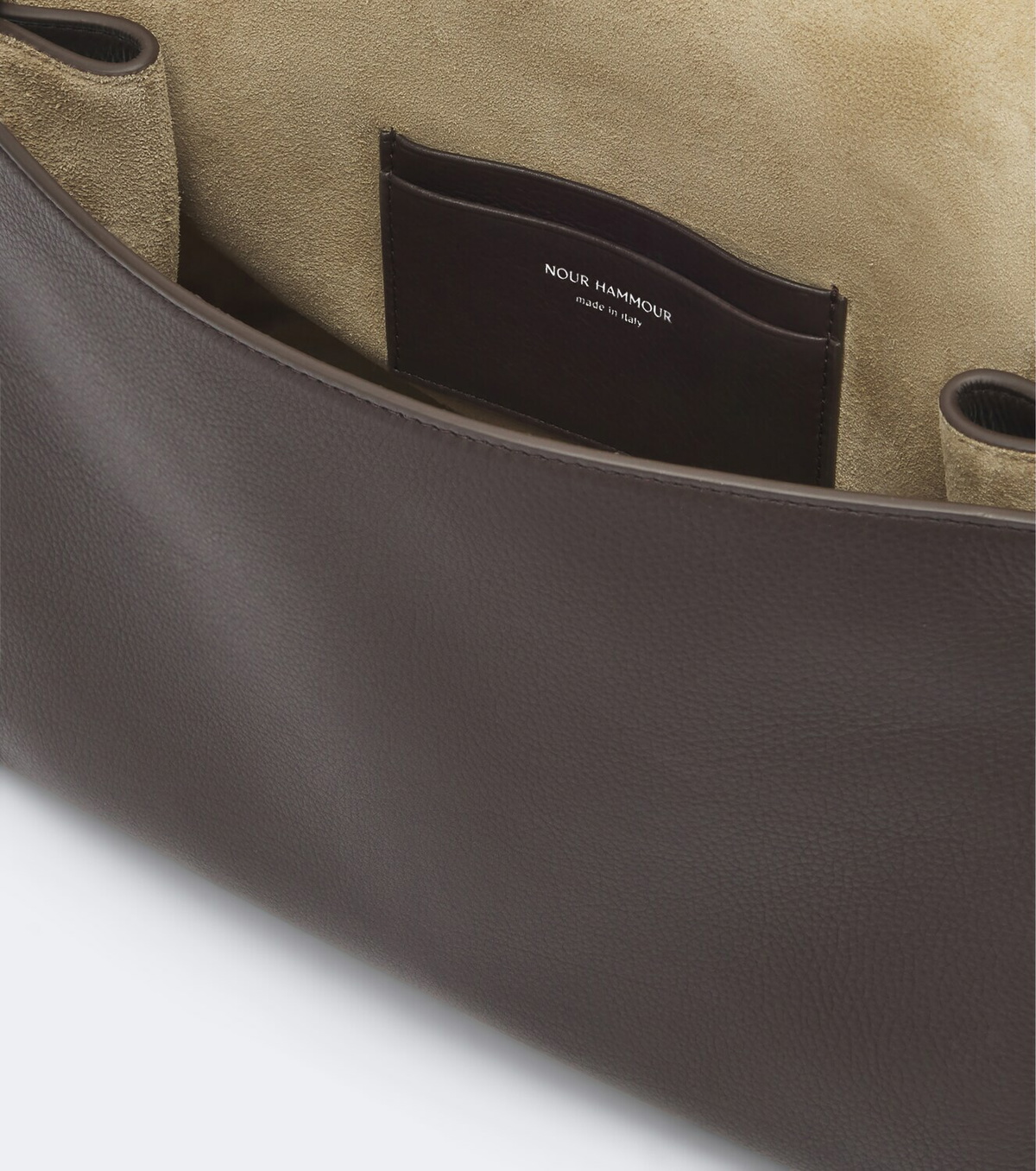 Nour Hammour Amal Mini leather top-handle bag