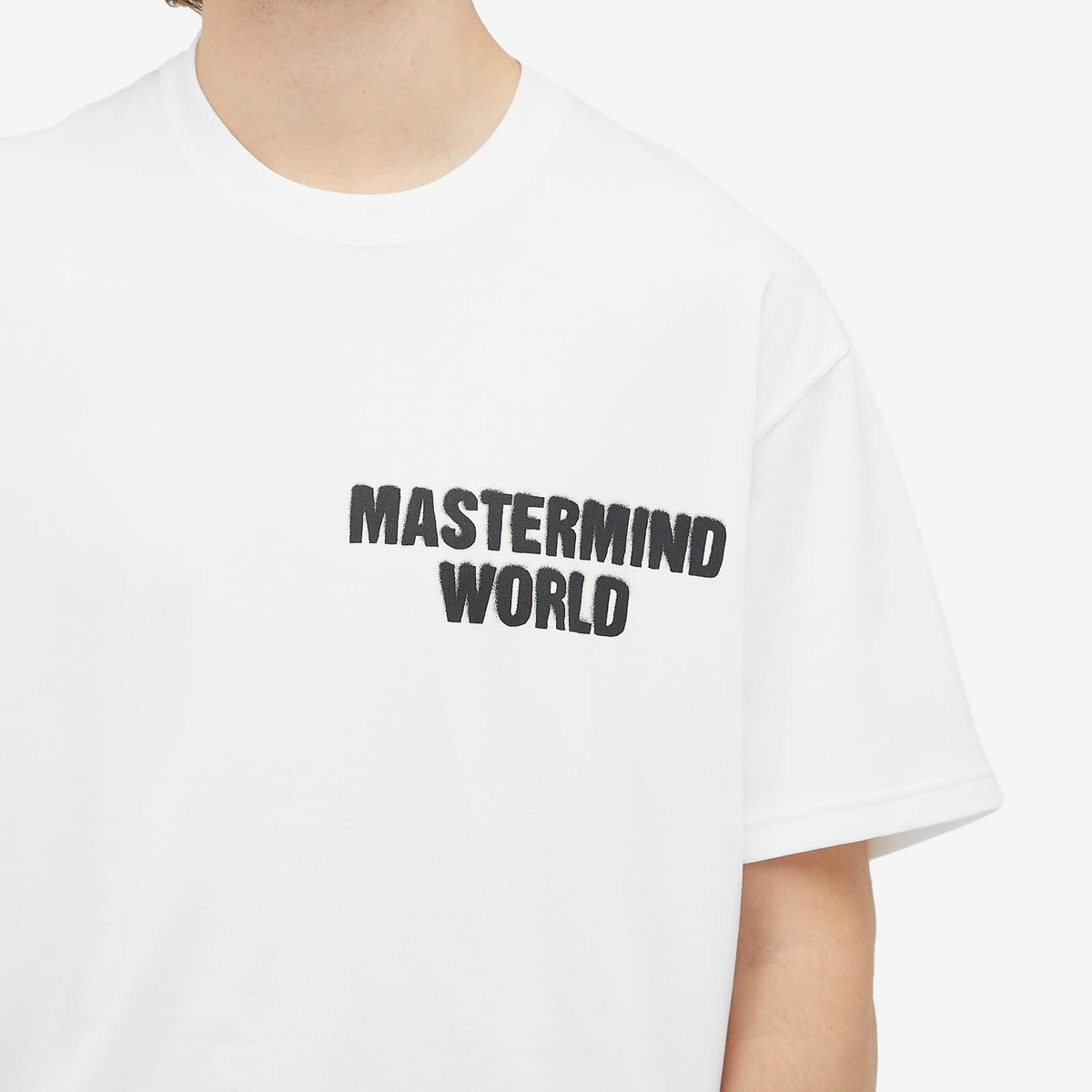 MASTERMIND WORLD Men's Spray Paint Logo T-Shirt in White
