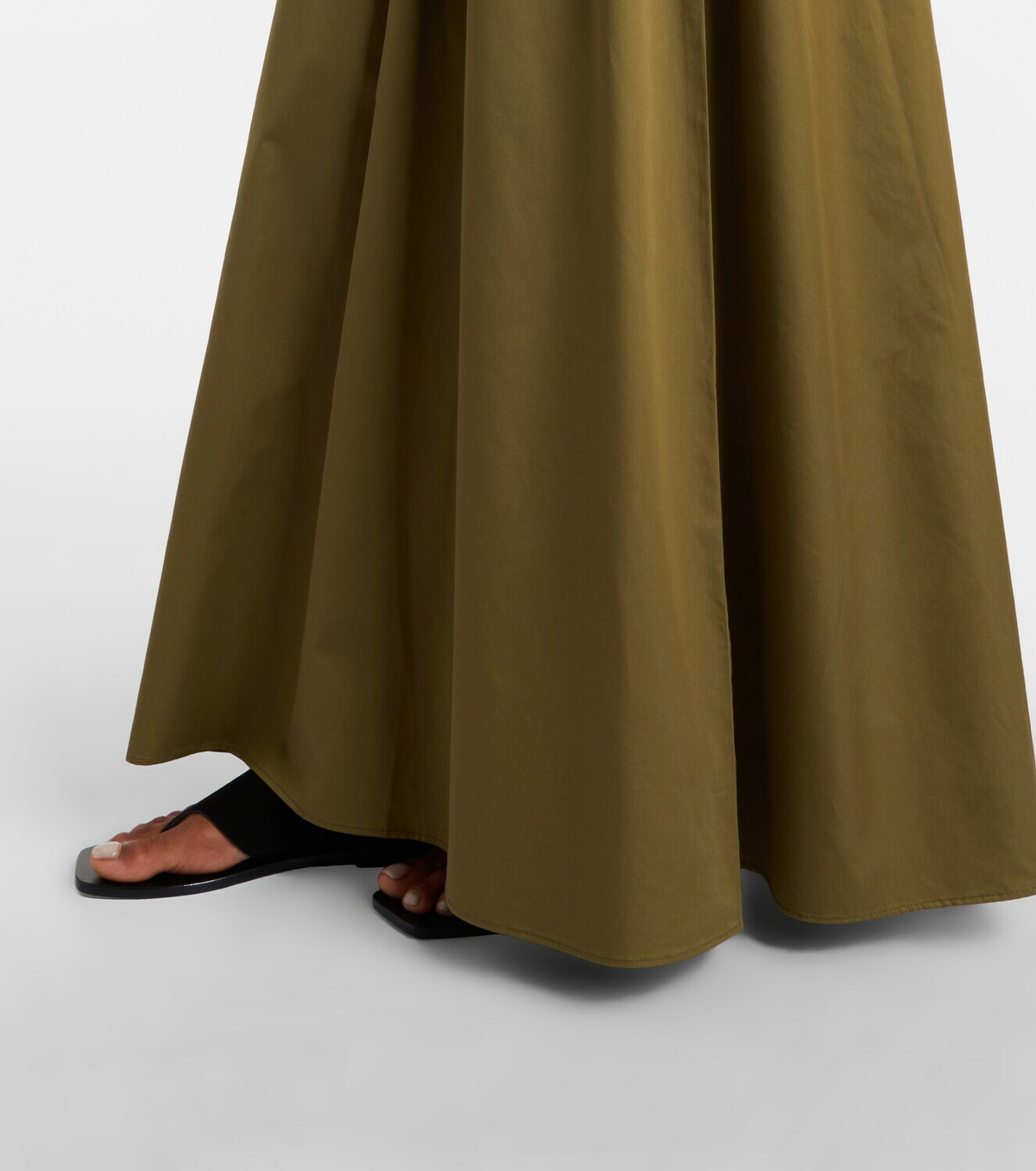 The Frankie Shop Ilya cotton-trimmed maxi dress