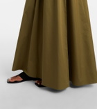 The Frankie Shop Ilya cotton-trimmed maxi dress