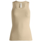 SKIMS Women's Cotton Rib High Scoop Tank in Latte