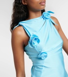 Coperni Floral-appliqué cutout maxi dress
