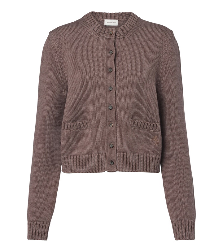 Photo: Magda Butrym Ribbed-knit cotton cardigan