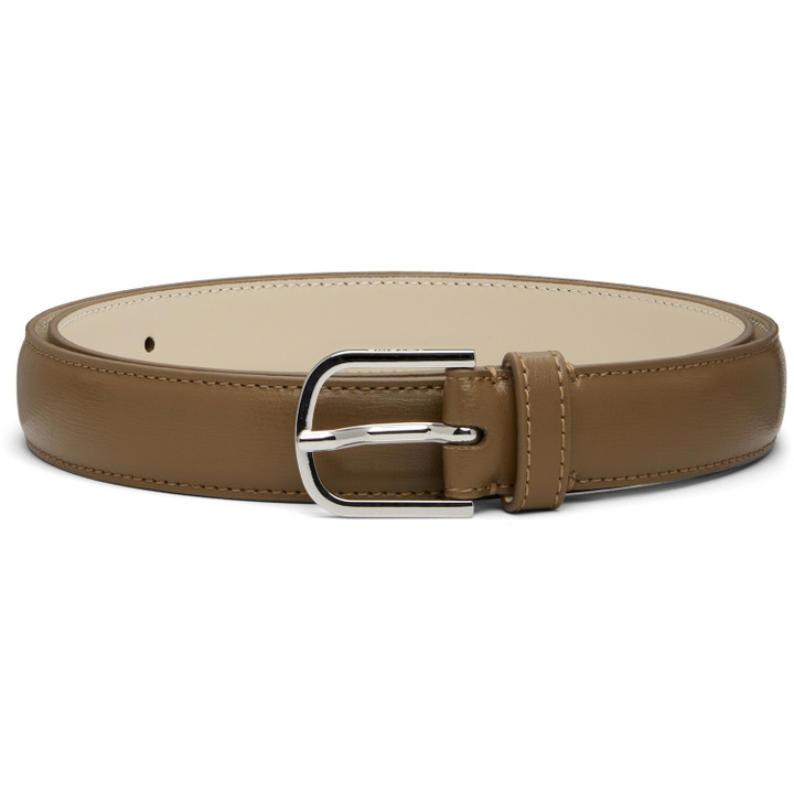 Photo: TOTEME Taupe Slim Leather Belt