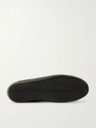 Golden Goose - Super-Star Distressed Suede-Trimmed Leather Sneakers - Black