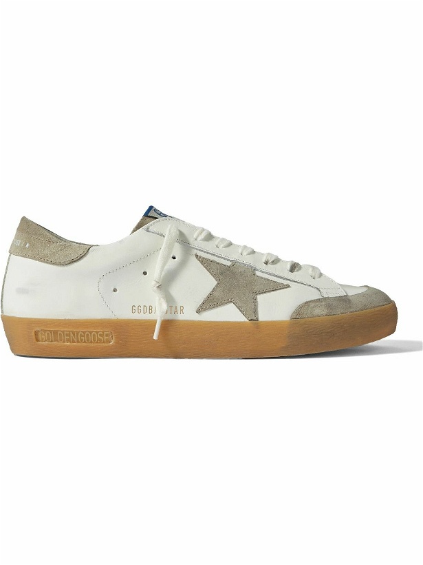 Photo: Golden Goose - Super-Star Penstar Leather and Suede Sneakers - Neutrals