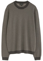 Emporio Armani Logo-monogrammed Knitted Jumper Black