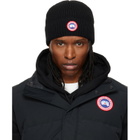 Canada Goose Black Rib Beanie