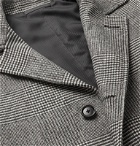 De Petrillo - Petrucci Prince of Wales Checked Virgin Wool Overcoat - Gray