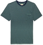 Bellerose - Striped Cotton-Jersey T-Shirt - Green