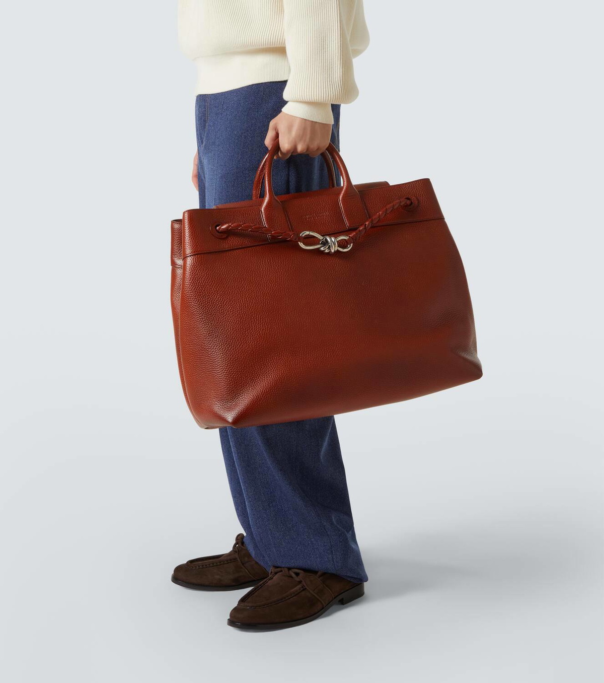 Bottega Veneta Andiamo Voyager leather tote bag Bottega Veneta