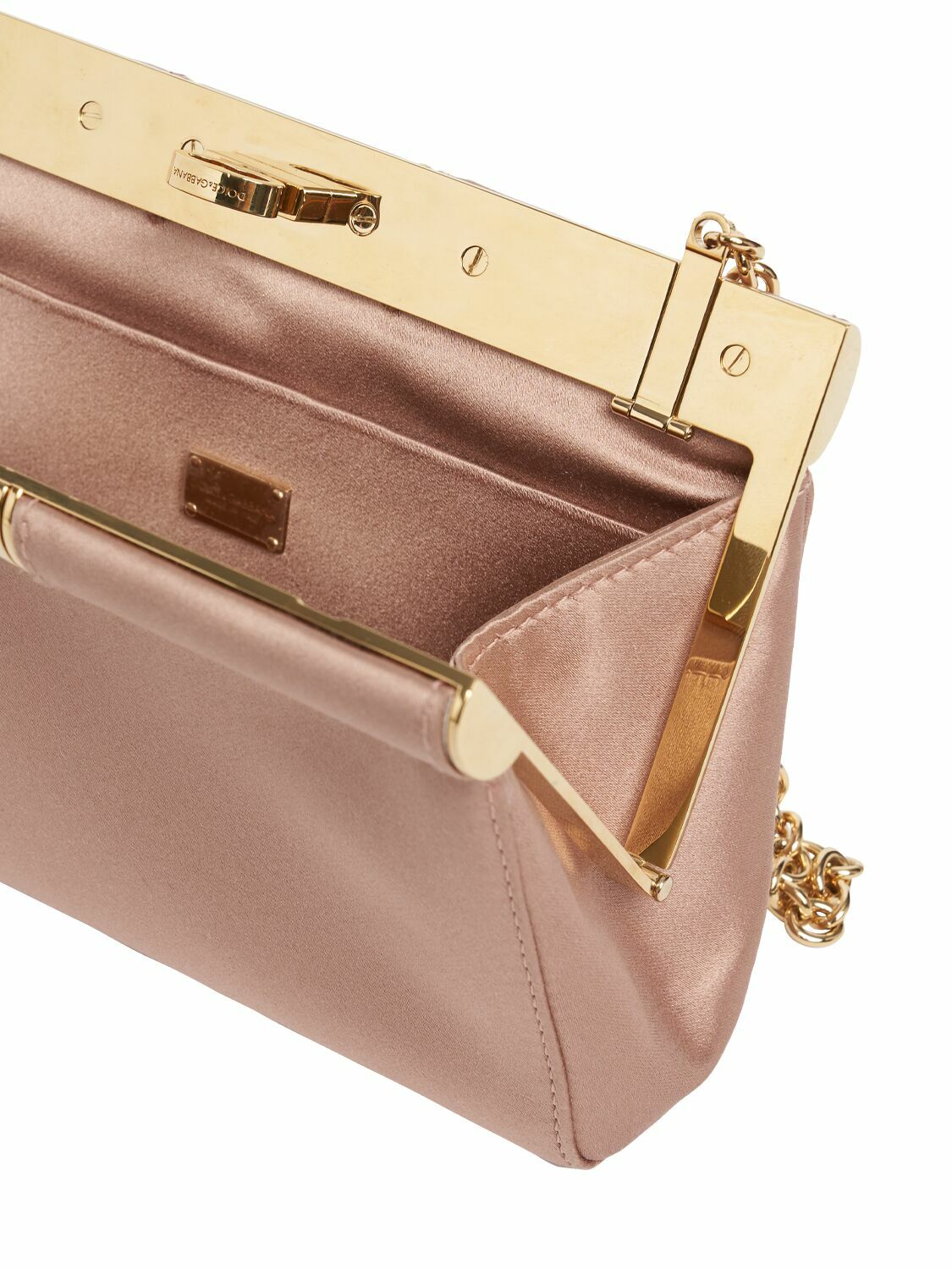 DOLCE & GABBANA Small Old Money Satin Clutch Dolce & Gabbana