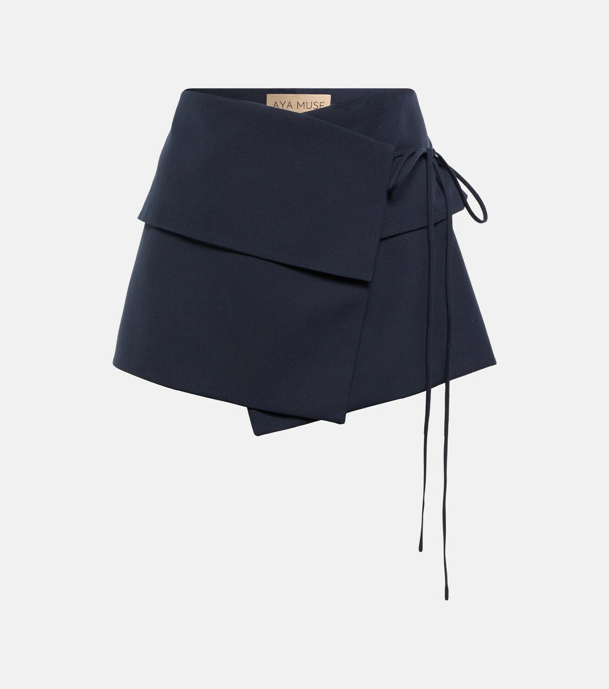 Aya Muse - Eury wool-blend miniskirt