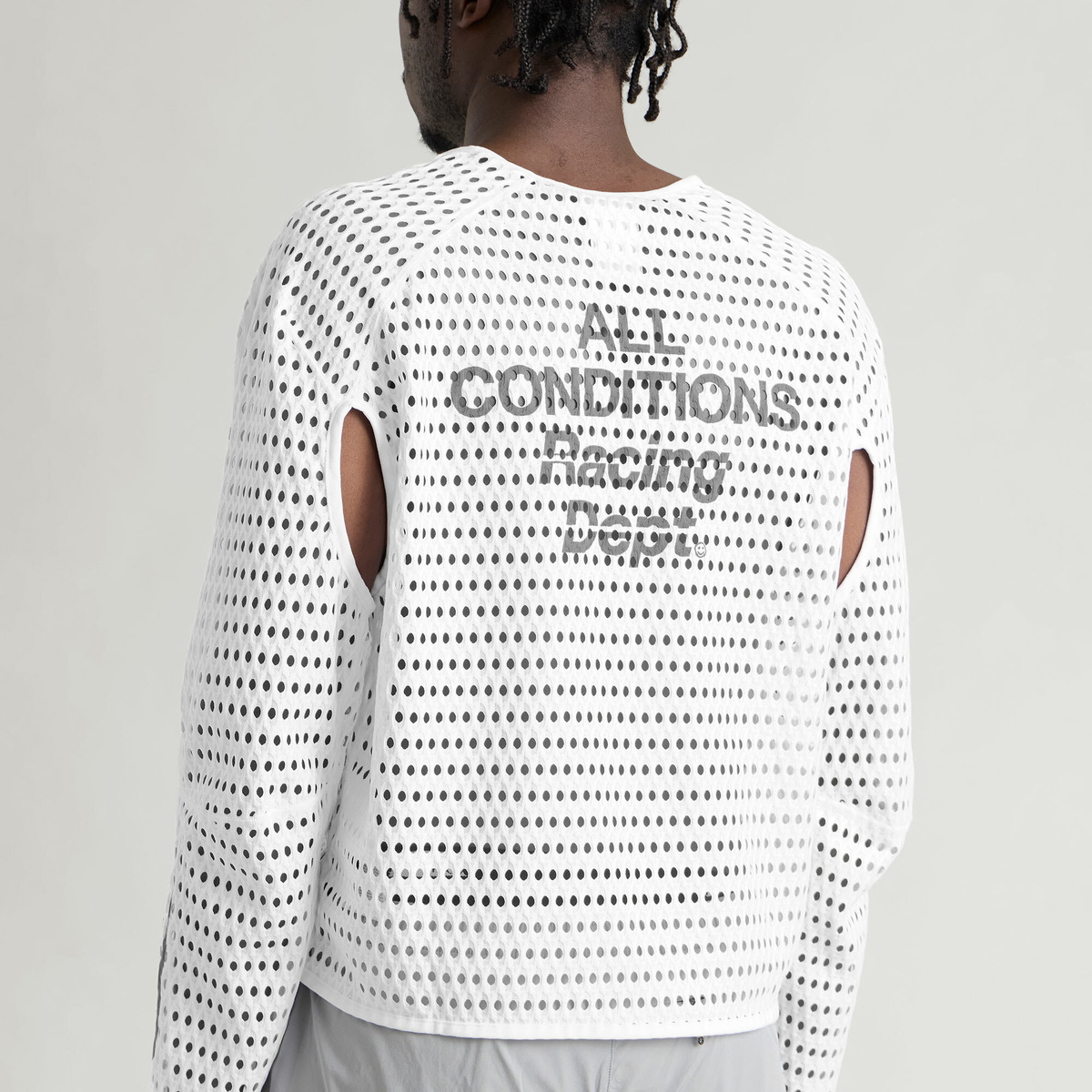 Nike Men's ACG Rapidair Long Sleeve in White/Reflective Silver