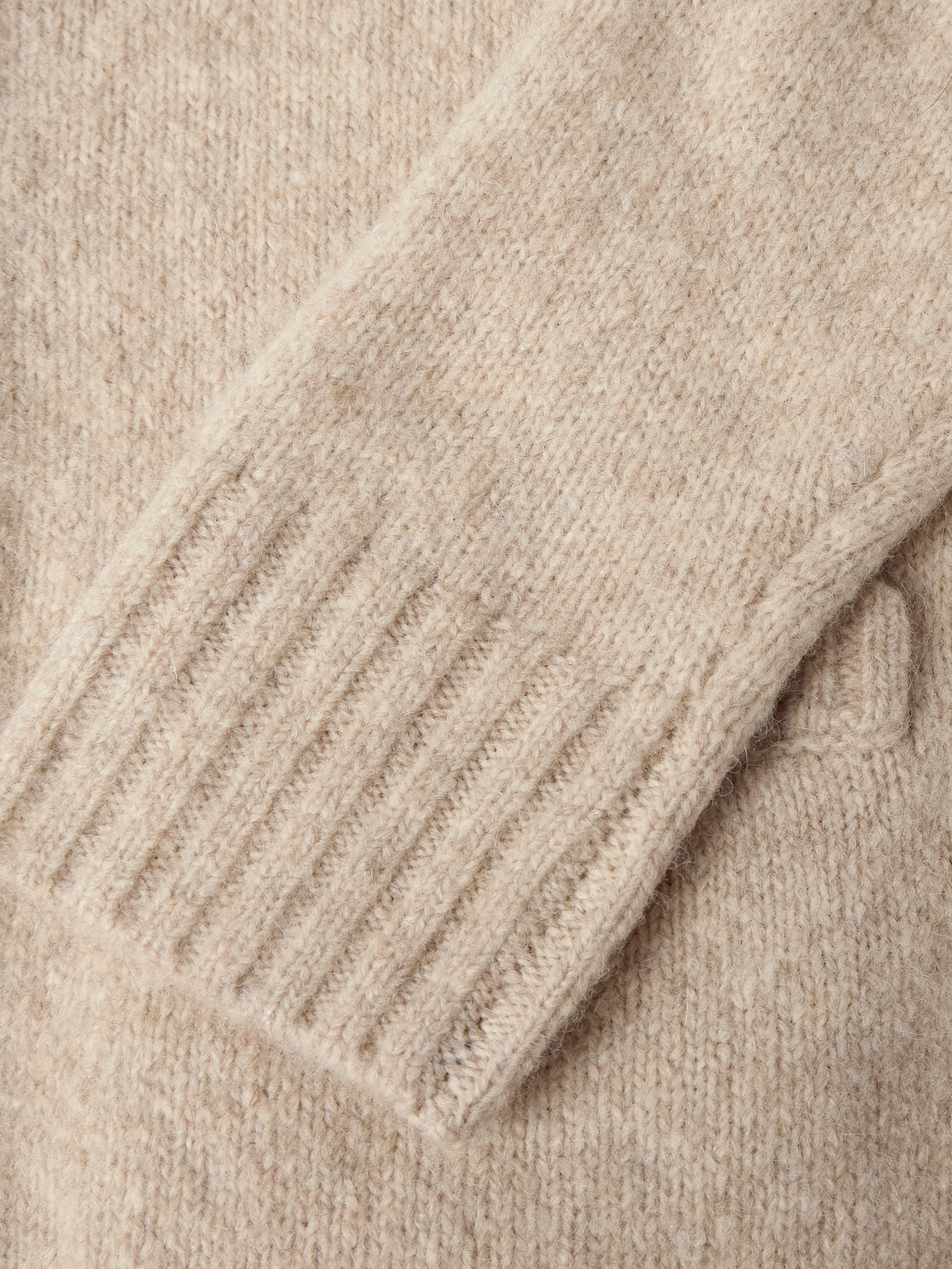 Hartford - Shawl-Collar Knitted Cardigan - Neutrals