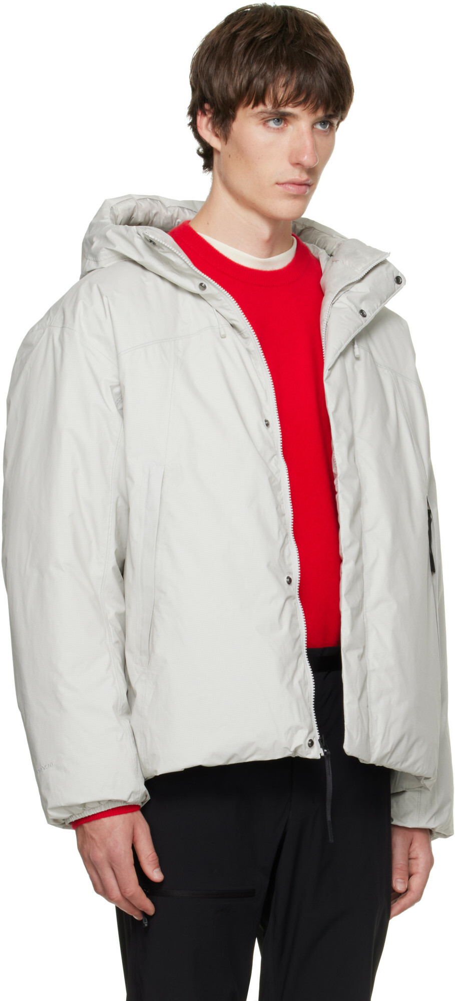 The North Face Gray Black Box DRYVENT Reversible Down Jacket
