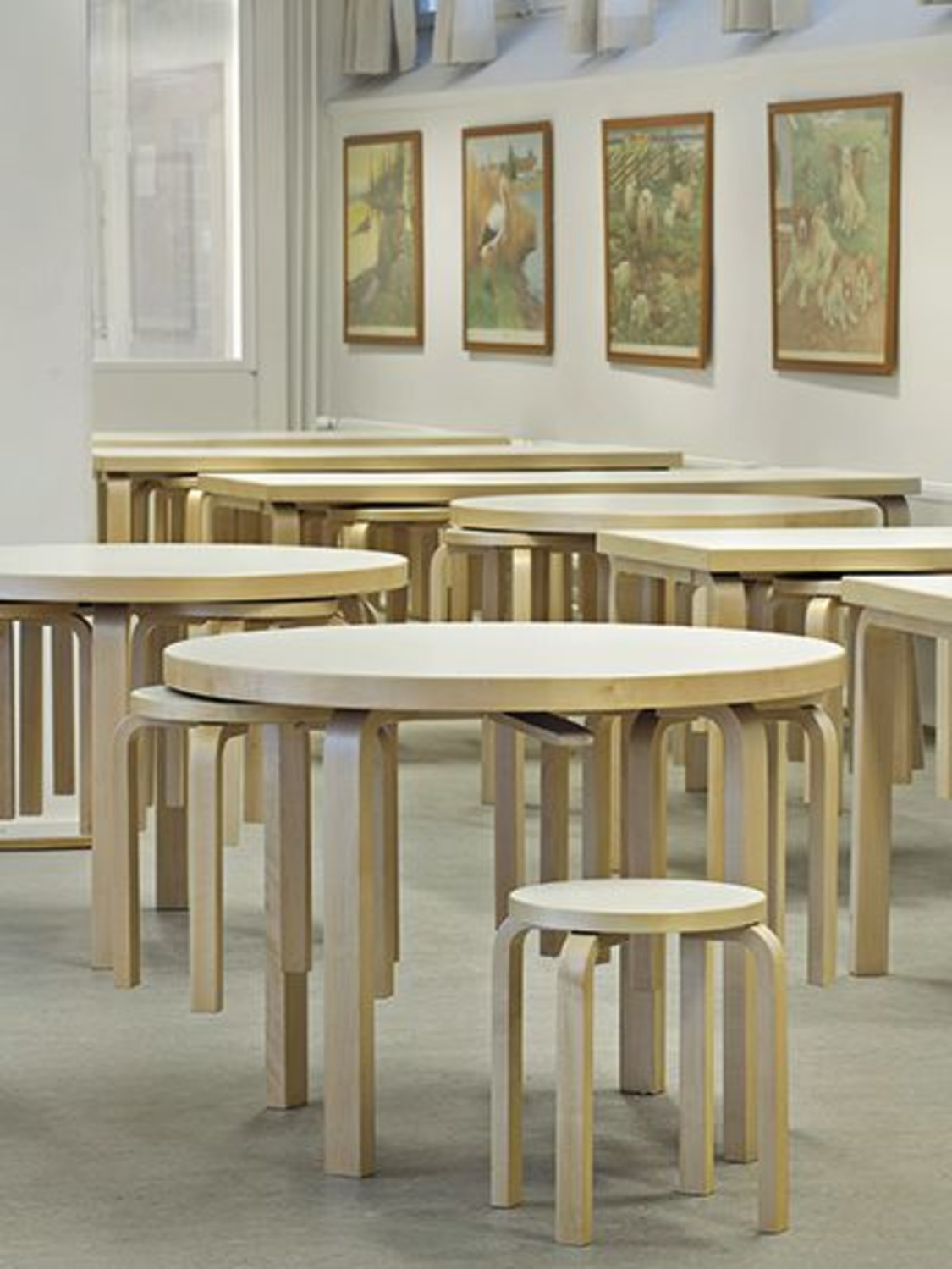 ARTEK E60 Wood Stool
