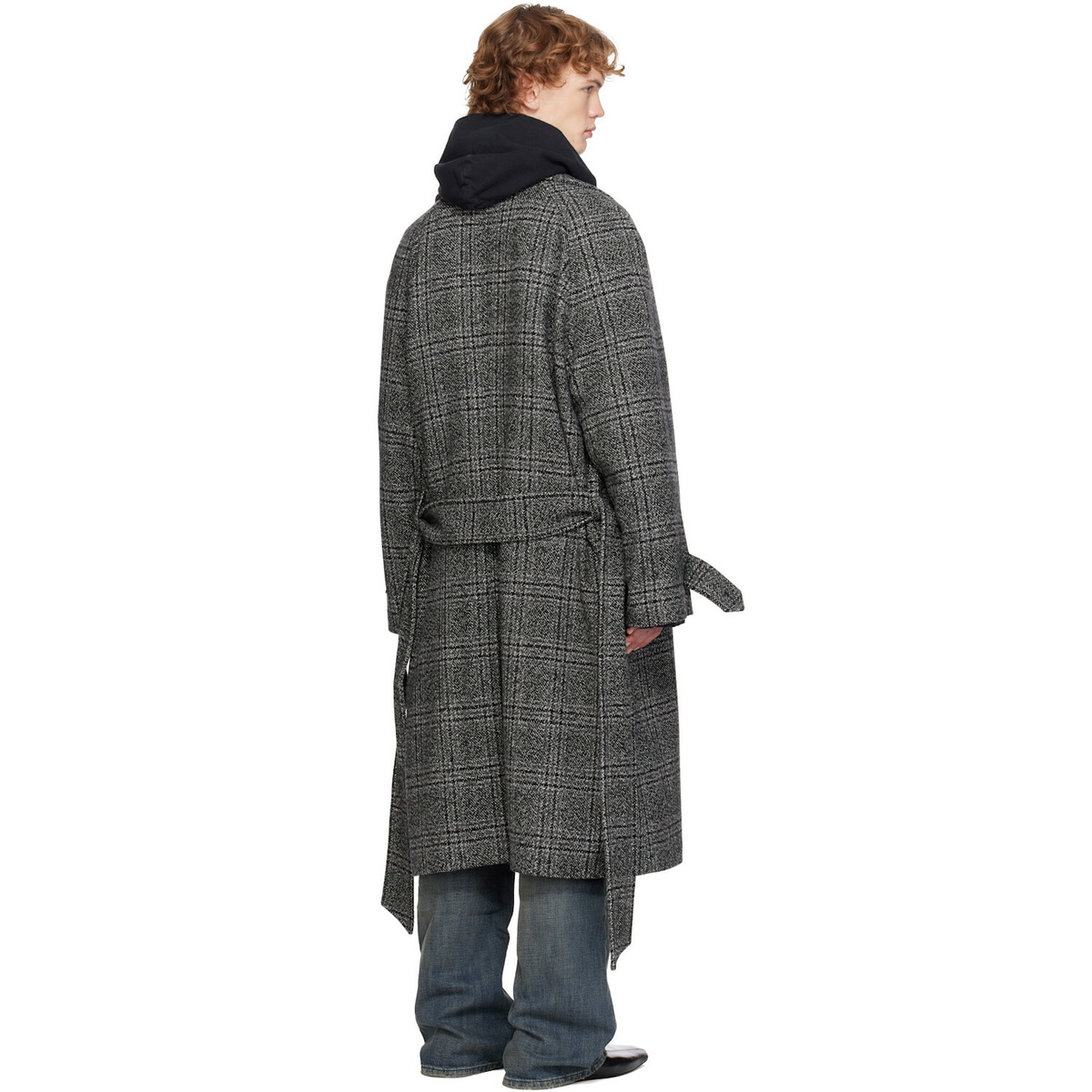 Balenciaga Gray Raglan Coat