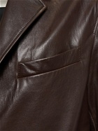 AMI PARIS Single Breasted Leather Blazer