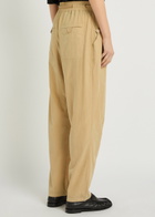 Isabel Marant Falcona Drawstring Woven Trousers Camel