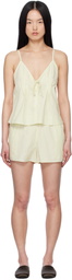 Deiji Studios Yellow Placket Pyjama Set