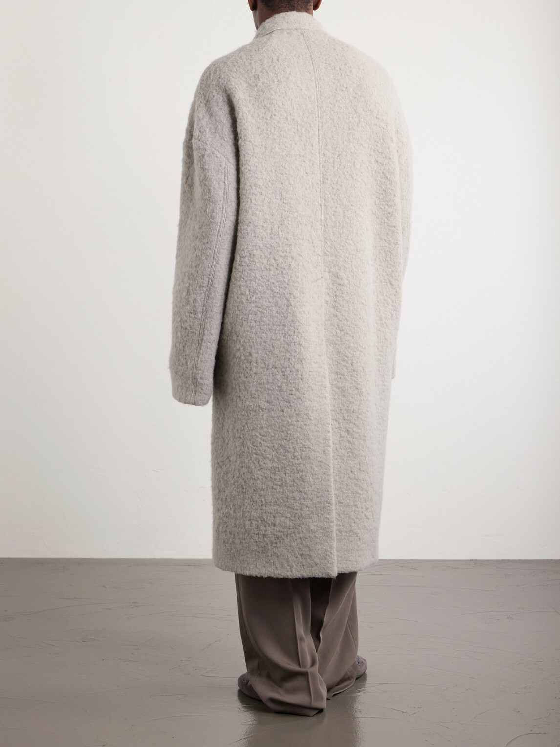 Rick Owens - Brad Alpaca-Blend Bouclé Coat - Gray