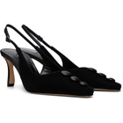 Manolo Blahnik Black Alexapla Heels
