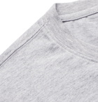Rapha - Logo-Embroidered Mélange Cotton-Jersey T-Shirt - Gray
