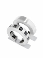 Tom Wood Arch Zirconia Double Cuff Earrings