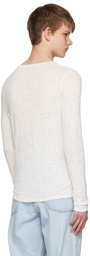 Our Legacy White Semi-Sheer Long Sleeve T-Shirt