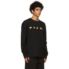 Marni Black Logo Long Sleeve T-Shirt