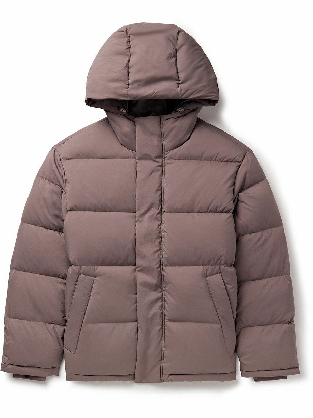 Photo: NN07 - Matthew 8245 Quilted Padded Recycled-Shell Hooded Jacket - Purple