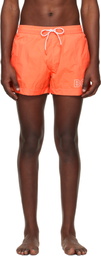 BOSS Orange Outline Logo Print Swim Shorts