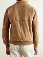 Baracuta - G9 Suede Harrington Jacket - Neutrals