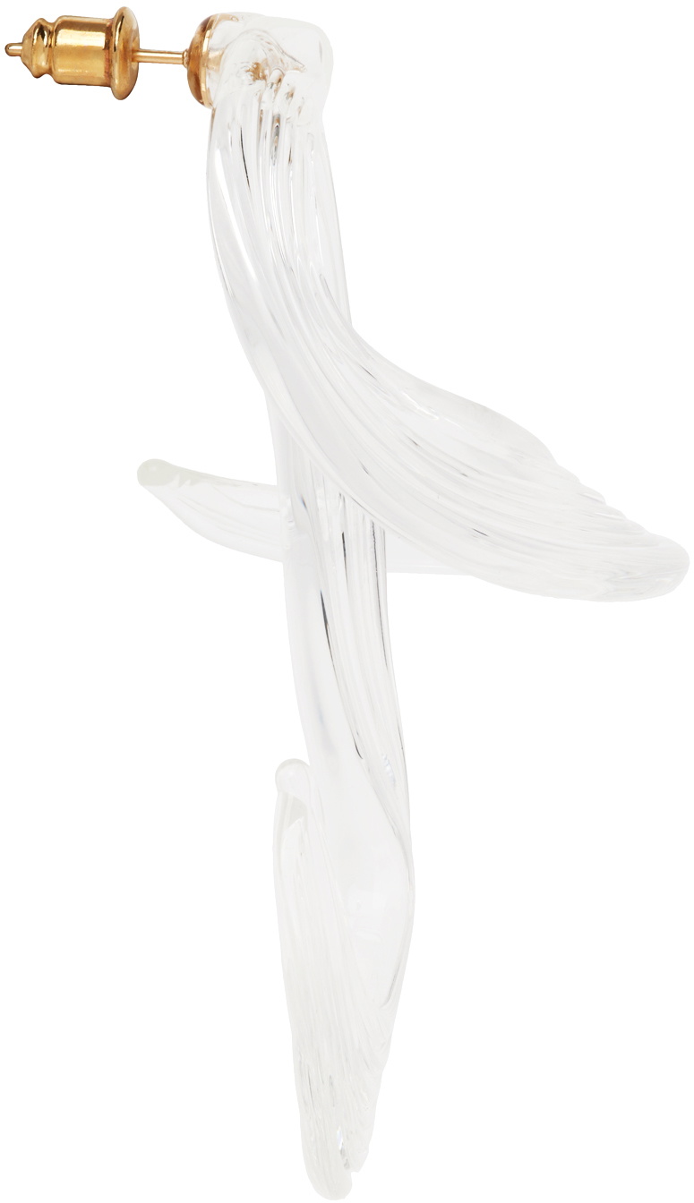 Glass Swirl Earrings - clear - Mame Kurogouchi