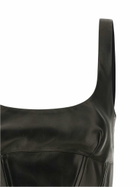 Ermanno Scervino Peplos Leather Top