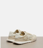 Dolce&Gabbana Runner suede-trimmed lace sneakers