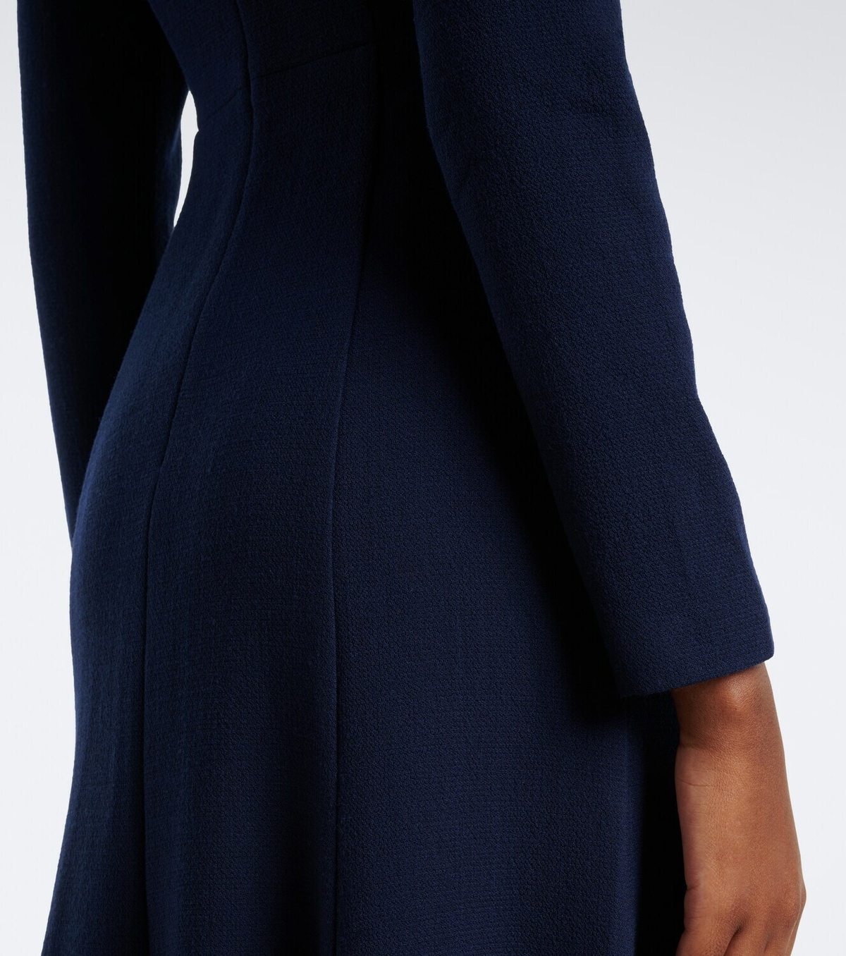 Roland Mouret Bow-detail wool crêpe cocktail dress