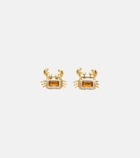 Oscar de la Renta Crab embellished earrings